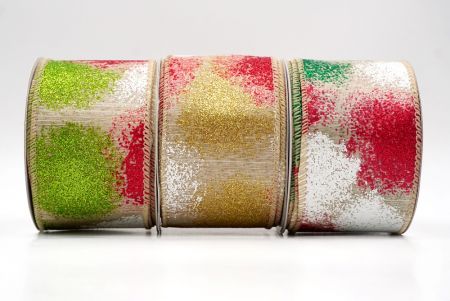 Glitter Splash Wired Ribbon - Glitter Splash Wired Ribbon